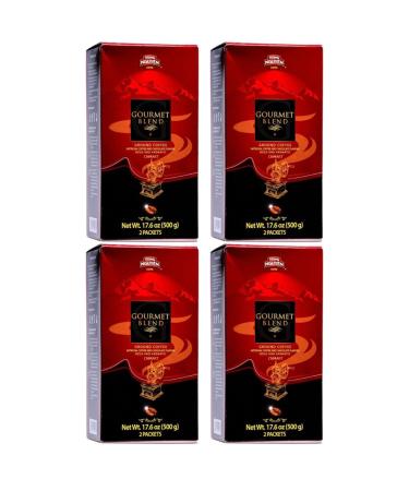 Trung Nguyen Coffee Gourmet Blend Vietnamese Ground Coffee Artificial Coffee and Chocolate Flavours 500g (Pack of 4)