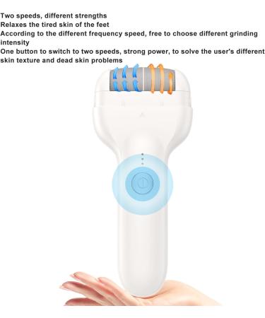Electric Foot Dead Skin Remover Electric Foot File Comfortable Grip USB Rechargeable Highly Efficient Practical for Exfoliation - Buy Online on SooperMarket.com