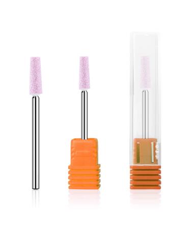NMKL38 2pcs Grinding Stone Carbide Nail Drill File Bits Rotary Cuticle Cleaning Burrs for Nail Salon Manicure Pedicure Polishing (Tapered)