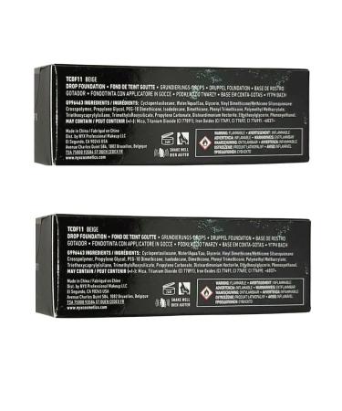 NYX Total Control Drop Foundation Beige TCDF11 - Pack of 2 | Buy Online - Buy Online on SooperMarket.com