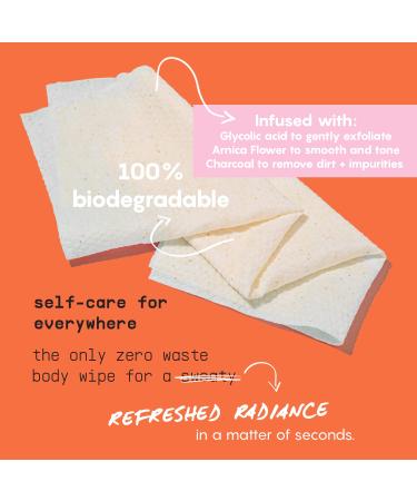 Refresh Line Body Wipes for Women - Fresh Citrus Scent, No Rinse Cleansing Wipes - 10 ct Pack - Buy Online on SooperMarket.com