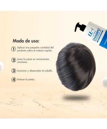 LuxHair Nourishing Shampoo for Natural and Synthetic Hair Colour Protection for Human Hair Wigs or Hair Prostheses | Brown and Dark | 1L | - Buy Online on SooperMarket.com