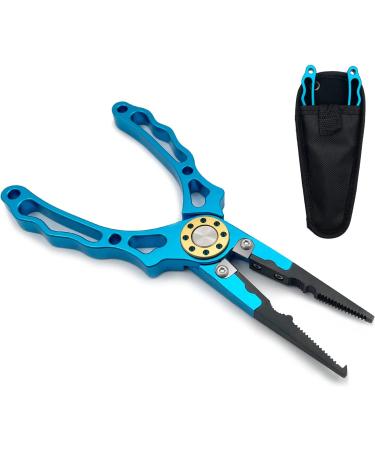 Ismosm Fishing Pliers & Gripper: Multi-Functional Gear for Salt & Fresh Water - Blue - Buy Online on SooperMarket.com