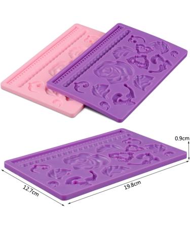 HOMSFOU 3pcs Chocolate Silicone Molds Ice Chips Candy Ice Cube Silicone Molds Cookie Cookie Mold Silicone Ice Cube Molds Biscuit Cutters Jellybeans Candy Bakeware Fondant Mold Cake mediumx3pcs As Shownx3pcs - Buy Online on SooperMarket.com