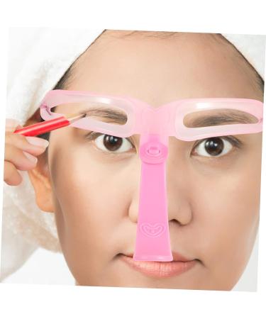 Angoily Eyebrow Tools 6 Sets Eyebrow Aid Specialty Tools Pro Tools Plastic Eyebrow Stencil Four Generations Shaper Modify 12X11X8CMx2pcs Pinkx2pcs - Buy Online on SooperMarket.com
