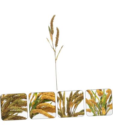 Zerodeko 3pcs Simulated Ears of Corn Plant Decor Dried Wheat Stalks Artificial Wheat Ears Artificial Grasses Bundle Fake Wheat Ears Simulation Wheat Ears Dried Millet Household Iron Straw Greenx3pcs 12X75CMx3pcs - Buy Online on SooperMarket.com