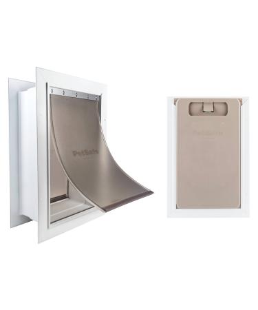PetSafe Large Wall Entry Pet Door with Telescoping Frame - Insulates Better than Metal Doors, Energy Efficient Cat & Dog Door for Interior & Exterior Walls, Weatherproof, DIY, Easy to Install & Clean
