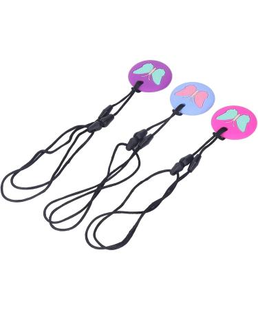 Alomejor Silicone Teething Toys for Babies - 3pcs Necklace Cute Pattern Soft Sensory Chewing Chain for Newborns - Portable and Safe - Buy Online on SooperMarket.com