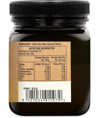 Egmont Honey Manuka Honey 850+ MGO Original from New Zealand | 100% Pure & Certified (250 gr) - Buy Online on SooperMarket.com