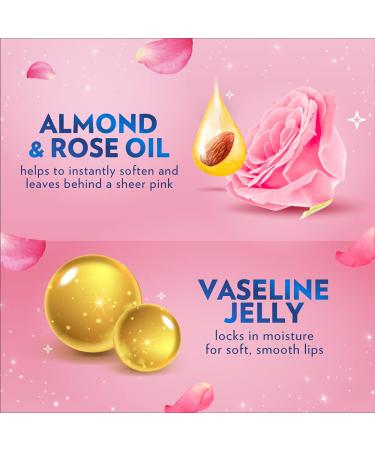 Vaseline Lip Therapy Stick Rosy Lips & Original Variety Pack | 4.8g (4 Pack) - Petroleum Jelly Lip Balm - Buy Online on SooperMarket.com