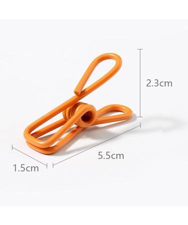 Stainless Steel Small Wire Tissue Clamps - 10 Pack Slip-Resistant & Windproof for Clothing Socks Scarves & Food Packaging - Buy Online on SooperMarket.com