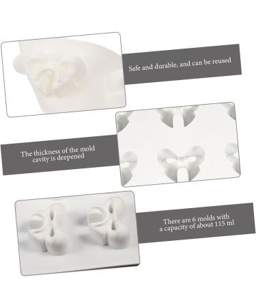 Ciieeo 3pcs Butterfly Fondant Silicone Popsicle Silicone Candy Molds Mini Bow Mold Pastry Molds Supple Cookie Mold Ice Cream Moulds Silicone Cakesicle Molds Chocolate Silica Gel Candle 29X17CMx3pcs White2x3pcs - Buy Online on SooperMarket.com