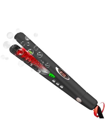 Anion Hair Straightener Irons Hann 2 in 1 Ceramic Styling Salon Tools Professional Hair Straightener & Hair Curler (Black)