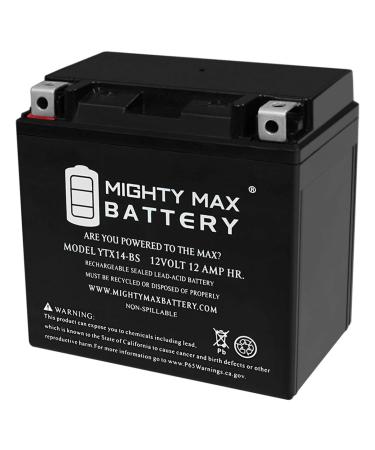 Mighty Max Battery YTX14-BS Replacement Battery for Suzuki AN650 Burgman (2003-2009)