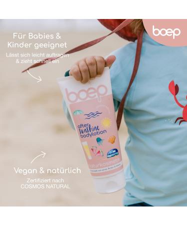 Boep After Sun Lotion - Vegan Natural Cosmetics | Moisturizing Organic Olive Oil & Shore (200 ml) - Buy Online on SooperMarket.com