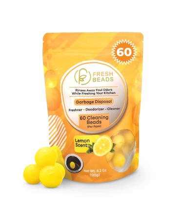 60-Count Sink Garbage Disposal Cleaner, Freshener & Deodorizer Lemon Scent Capsules