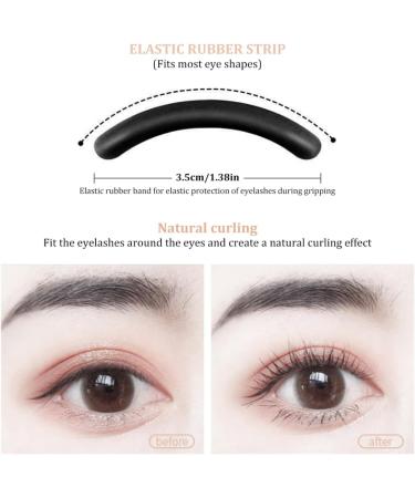Eyelash Curler with Comb - Metal Lash Curler with Refill Pads | Precision Eye Makeup Tool for Women & Girls - Buy Online on SooperMarket.com