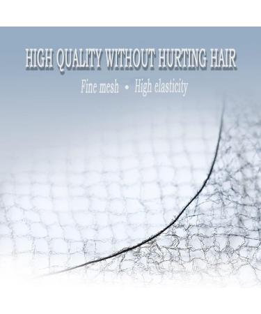 ZEVONDA 20 PCS Invisible Hair Nets - 50cm/20inch Elastic Edge Mesh Hair Net for Women Girls - Perfect for Ballet, Dance, Gymnastics - Black (20PCS) - Buy Online on SooperMarket.com