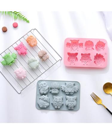 Alipis 2 Pcs Baking Cake Mold Roasting Pan Baking Pans Ice Cube Lollipop Molds Silicone Mold Tool Household 19.9x13.8cm Blue - Buy Online on SooperMarket.com