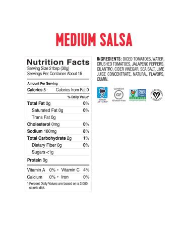 FODY FOOD COMPANY Salsa Just A Kick Medium 16 OZ - Delicious Low FODMAP Mexican Style Sauce - Buy Online on SooperMarket.com