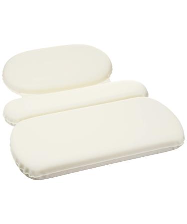 Amazon Basics Bath Tub Neck Pillow with Suction Cups, Waterproof, 3 Panel 3-Panel