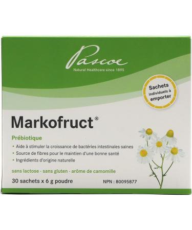 Pascoe - Markofruct Prebiotic Powder to stimulate the growth of healthy bacteria in the gut and the growth of intestinal bifidobacterial Made with Chamomile and inulin (Oligofructose) Dissolves in hot water to drink like a tea 30 x 6G Packets 6 g (Pack of - Buy Online on SooperMarket.com