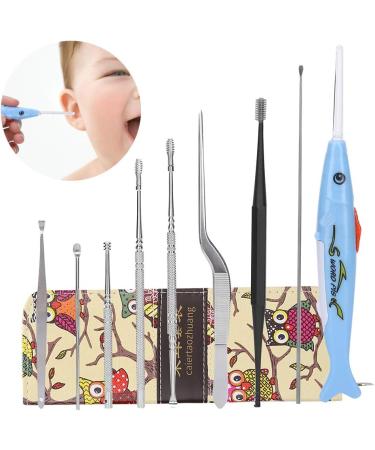 10PCS Luminous Children Ear Wax Removal Tool Set - Home Earpick & Tweezers for Safe Earwax Removal - Buy Online on SooperMarket.com