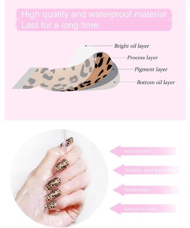 Kalolary Gel Nail Polish Strips Nail Gel Art Sticker Waterproof Full Nail Wraps Decal Sets with Scissors Nail File and Stick for Women Girls Nail Art Decor (UV/LED Lamp Required)-14 - Buy Online on SooperMarket.com