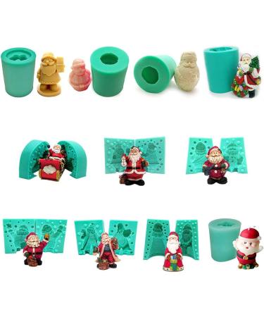Christmas Silicone Candle Mold Santa Claus 3D Soap Mold Aroma Candle Plaster Mold Chocolate Mold Christmas Home Decor Santa Mold Silicone Chocolate Soap 3d S0098 - Buy Online on SooperMarket.com