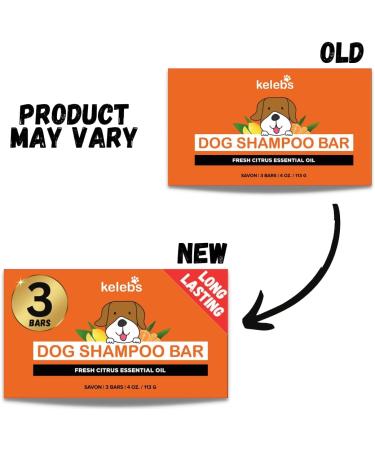 Kelebs Sensitive Dog Shampoo - Vegan Citrus Soap for Puppies | Lavender & Oatmeal | 3 Pack | Natural Dog Care - Buy Online on SooperMarket.com