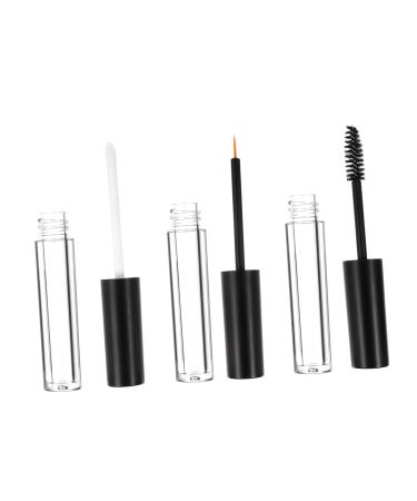 BELLIFFY 6pcs Eyeliner Eyelash Bottle Makeup Containers Clear Mascara for Eyelashes Lash Mascara Plastic