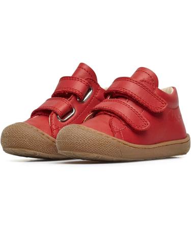 Naturino Cocoon VL Leather First Steps Shoes - 4 UK Child - Pomegranate - Buy Online on SooperMarket.com
