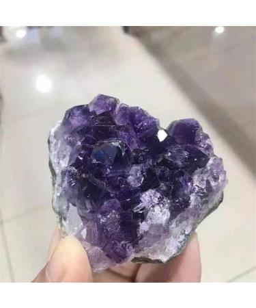 1pc 60g-120g Small Size Bulk Natural Amethyst Crystal Cluster Geode Rough Stone Collection Display Specimen Suitable for Furniture Decoration Full of Texture (Size : 1pc 85g-100g) - Buy Online on SooperMarket.com