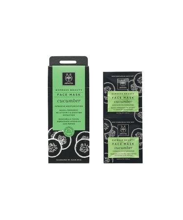 Apivita Face Mask for Intensive Moisturization with Cucumber 2x8ml