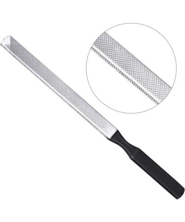 Quesuc 2 Pieces 4 Sides Stainless Steel Nail File Manicure Nail Tools 2 Size (Black) - Buy Online on SooperMarket.com