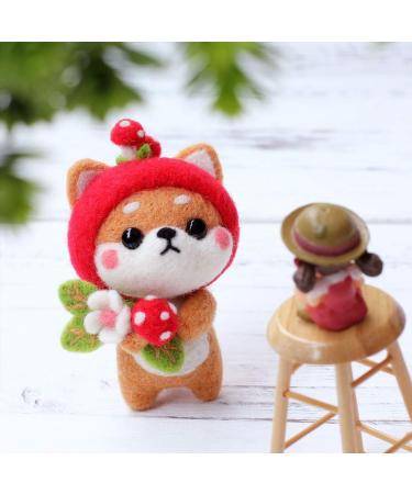 BAGERLA Animal Wool Needle Felting Kit - Beginner Set with Instructions & Tools - Red - Buy Online on SooperMarket.com