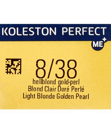 Wella Koleston Perfect ME+ 8/38 Light Blonde Gold Pearl - 60 ml (1 Pack) | International Shipping Available - Buy Online on SooperMarket.com