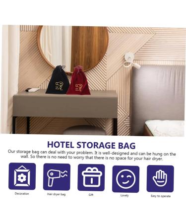 MUSISALY 4pcs Storage Bag Hair Dryer Case Tote Bag for Travel Blow Dryer Travel Bag Drawstring Bags Fabric - Buy Online on SooperMarket.com