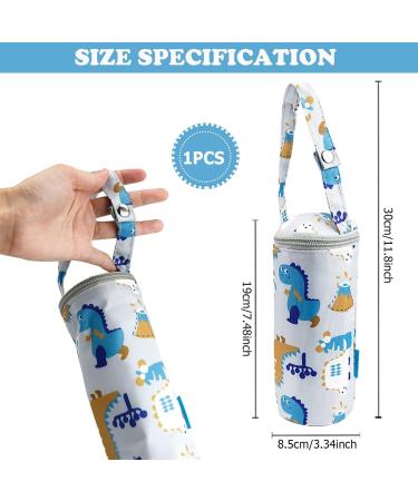 LNQ LUNIQI Insulated Baby Bottle Bag - Portable Travel Feeding Bag for Newborn Toddler - Thermal Insulation - Grey - Buy Online on SooperMarket.com