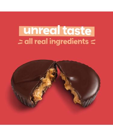 Unreal Dark Chocolate Peanut Butter Cups - 4.2 oz | Delicious & Guilt-Free Treat - Buy Online on SooperMarket.com