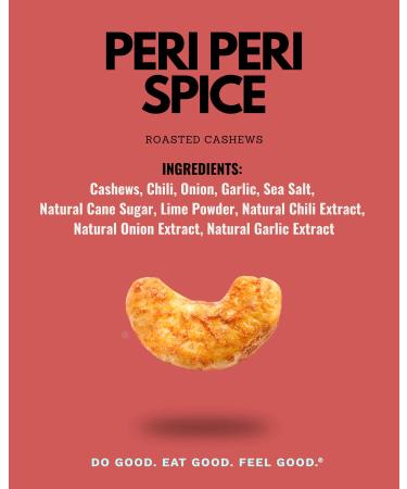 Peri Peri Cashews by Karma Nuts - Savory & Spicy Vegan Snack, 1.5oz (12 Packs), Gluten Free, Low Carb - Buy Online on SooperMarket.com