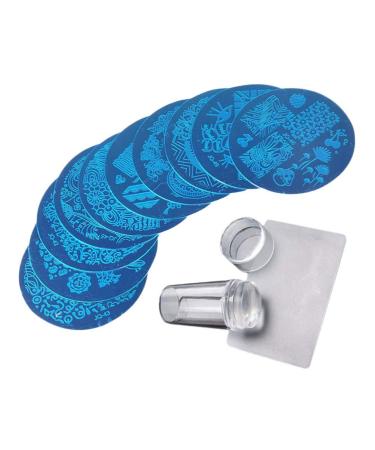 Buy Nail Art Stamping Kit - Clear Jelly Stamp Plates & Tools for Creative Nail Designs - International Shipping Available - Buy Online on SooperMarket.com