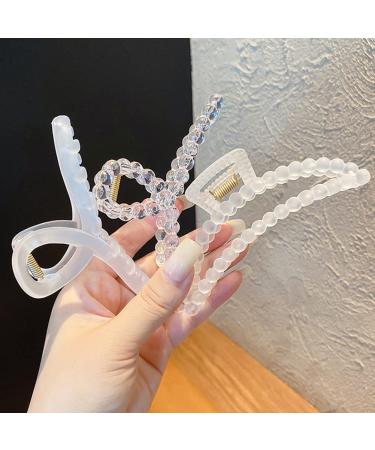 3 Pack Nonslip Matte Clear Hair Claw Clips for Thick Hair - Strong Hold Jaw Hair Clamps for Women - Buy Online on SooperMarket.com