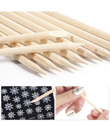 100 Pcs WACURRENTHYD 4.3in Nail Orange Sticks | Double Heads Cuticle Pusher Wood Sticks | Manicure Pedicure Tool (100 - Buy Online on SooperMarket.com