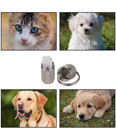 SUSSURRO 6 Pack Pet ID Tags Tag Barrel Tube with Address Name Label Anti -Lost Dog Cat ID Tag for Collar Of Dog Cat - Buy Online on SooperMarket.com