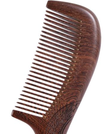jklashfi 3X Unisex Sandalwood Comb Women Men Home Travel Wood Anti-Static Fine-Tooth Comb Wooden Handles Hair Comb - Buy Online on SooperMarket.com