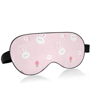 Haskirky Light Blocking Eye Mask Breathable and Adjustable Adult Men and Women Travel on Business Trips Yoga Meditation Light Smooth Comfortable Eye Mask Office Deep Sleep Goodies Easter Cartoon Ra