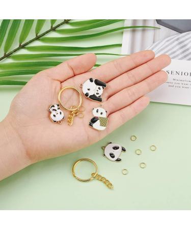 2 Boxes Panda Bamboo Pendant Keychain for Keys Animal Pendant Keychain Key Chain Making Supplies Bag 0.2X2.4X2.7CMx3pcs As Shownx3pcs - Buy Online on SooperMarket.com