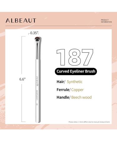 Eyeliner Brush - Crescent-Shaped Eyeliner & Brow Brush for Perfect Precision | International Shipping Available - Buy Online on SooperMarket.com