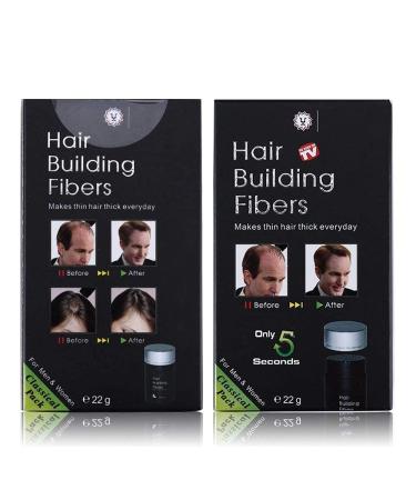 Dark Brown Hair Building Fibers for Thinning Hair, Bald Spots - Keratin Hair Re-growth Powder for Men and Women - Buy Online on SooperMarket.com